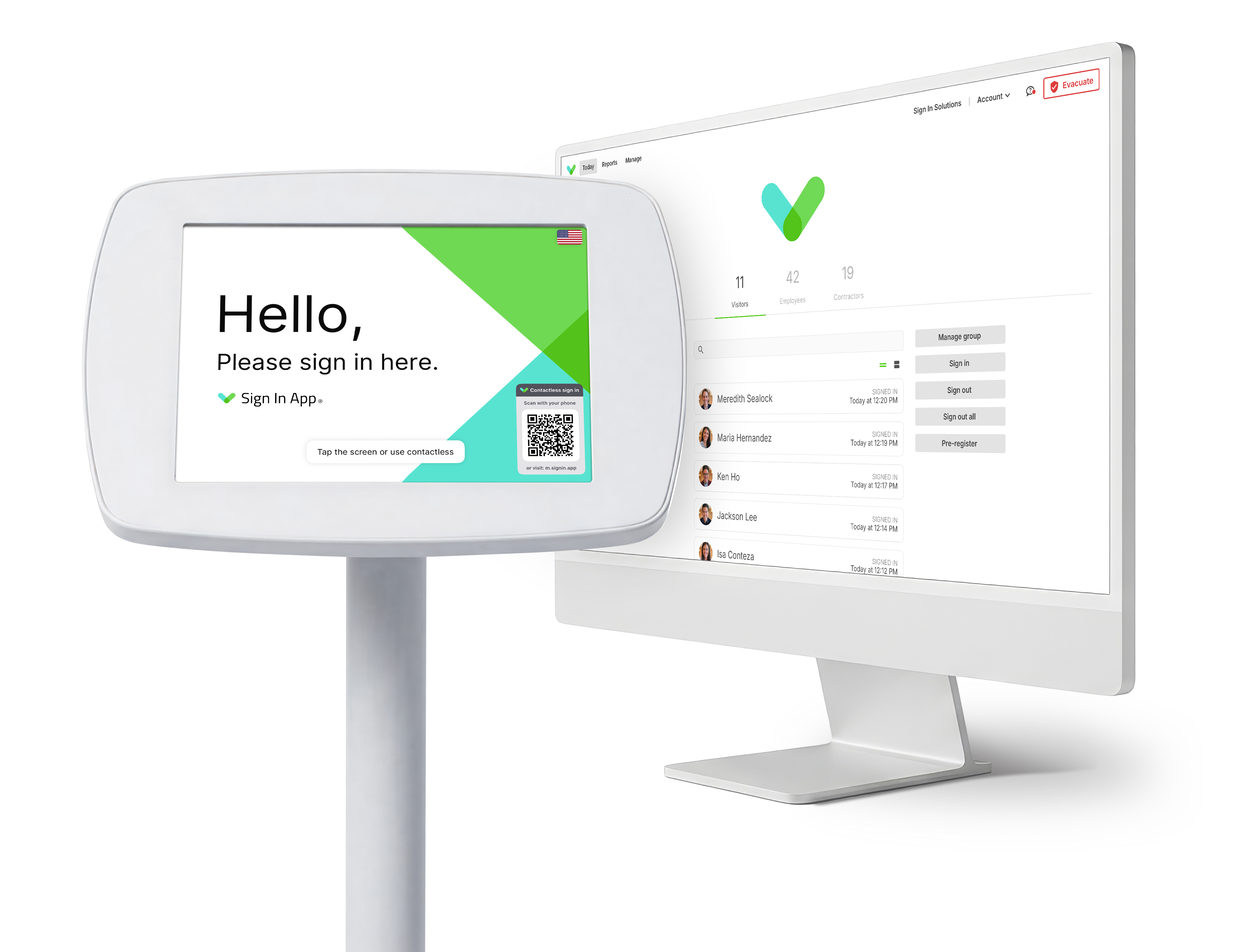 The Receptionist visitor management system